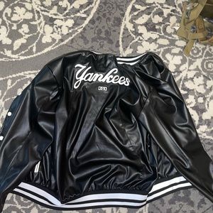 Yankees lettermen leather jacket